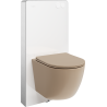Mexen Lena povrchová WC sada s pneumatickým rámom Tex Air G s WC misou a pomaly zatvárajúcou sa doskou, cappuccino matná