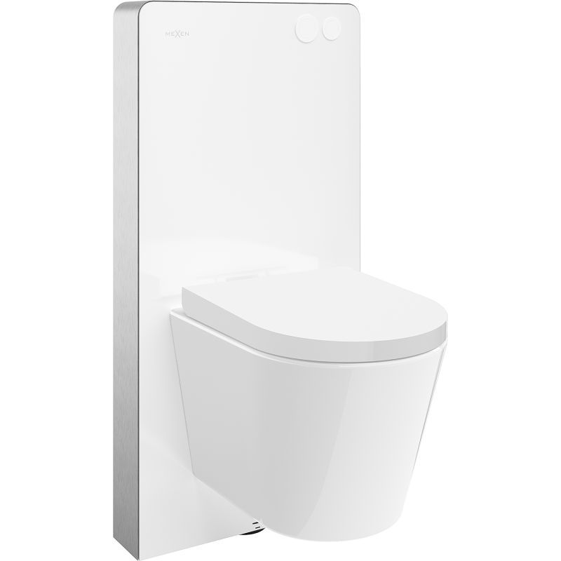 Mexen Rico Nadomový WC set pneumatický rám Tex Air G s WC misou Tornado a pomaly sklopnou doskou biely - 615030720200TA-20