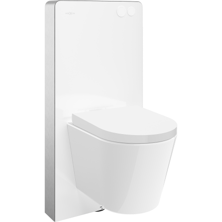 Mexen Rico Nadomový WC set pneumatický rám Tex Air G s WC misou Tornado a pomaly sklopnou doskou biely - 615030720200TA-20