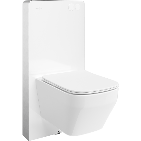 Mexen Riva WC set nadomietkujúci so vzdušným pneumatickým rámom Tex Air G s WC misou Tornado a pomaly sklopnou doskou biela