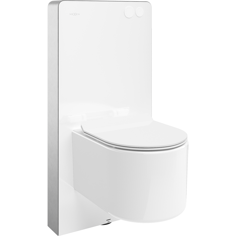 Mexen Sofia súprava na povrchovú montáž WC rám pneumatiky Tex Air G s WC miskou Tornado a sedadlom s pomalým zatváraním,