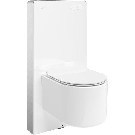 Mexen Sofia súprava na povrchovú montáž WC rám pneumatiky Tex Air G s WC miskou Tornado a sedadlom s pomalým zatváraním,