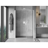 Mexen Mist-B sklopné sprchové dvere 120 cm, priehľadné, biele - 8A2-120-001-20-00