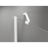 Mexen Mist-B sklopné sprchové dvere 120 cm, priehľadné, biele - 8A2-120-001-20-00