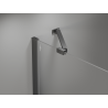 Mexen Mist-B sprchové dvere krídlové 100 cm, priehľadné, gun metal - 8A2-100-001-95-00