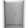 Mexen Mist-B sprchové dvere krídlové 100 cm, priehľadné, gun metal - 8A2-100-001-95-00