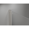 Mexen Mist-B otočné sprchové dvere 120 cm, priehľadné, brúsený nikel - 8A2-120-001-97-00