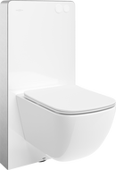 Mexen Timo nástenný WC modul pneumatický Tex Air G s WC misou Tornado a pomaly zatvárajúcim sedadlom, biely -