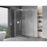 Mexen Mist-B sprchový kút otvárací 100 x 110 cm, priehľadný, biely - 8A2T-100-110-20-00