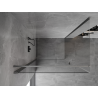 Mexen Mist-B 90 x 110 cm sklápacia sprchová kabína, priehľadná, brúsená zbraňovo šedá - 8A2T-090-110-66-00