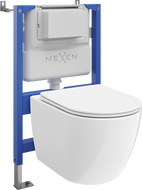 Mexen Lena podomietková WC sada Tex Air XS-F s pneumatikou a WC miskou 2.0 a pomaly padajúcou doskou, biela - 61083022L4000A