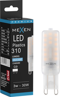 Mexen Aura LED žiarovka G9, 3W, Studená - 6500K, 310 lm - L120-G9-0365-01