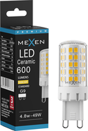 Mexen Aura LED žiarovka G9, 4,8W, Teplá - 3000K, 600 lm - L121-G9-0530-01