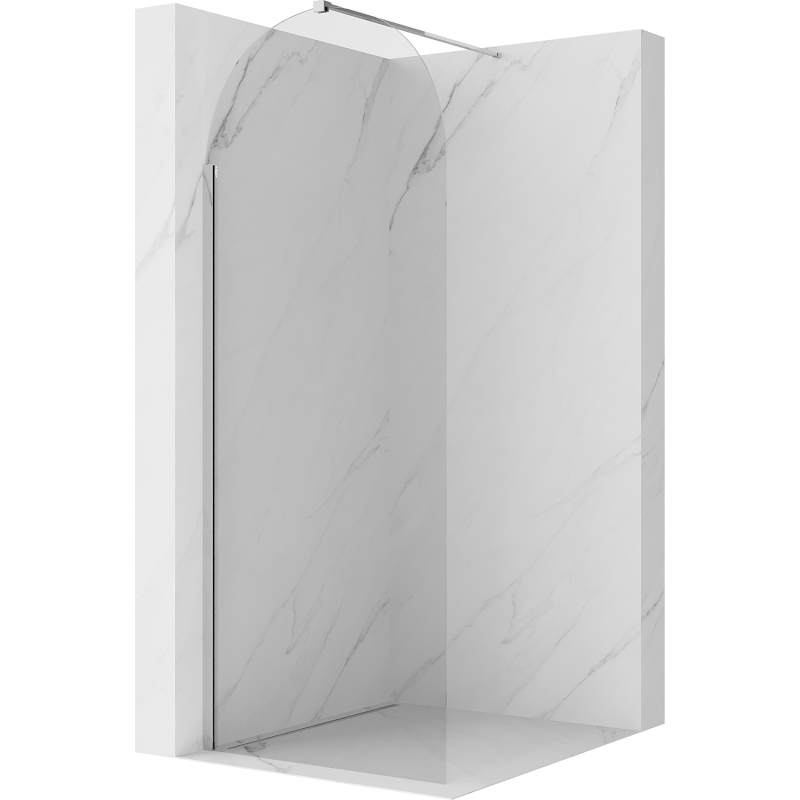 Mexen Kioto-Q sprchová stena Walk-in 90 x 200 cm, priehľadná 8 mm, chróm - 800-090-101-01-00-Q