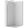 Mexen Kioto-Q sprchová stena Walk-in 90 x 200 cm, priehľadná 8 mm, chróm - 800-090-101-01-00-Q