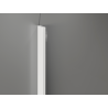 Mexen Kioto-Q sprchová stena Walk-in 100 x 200 cm, transparentná 8 mm, biela - 800-100-101-20-00-Q
