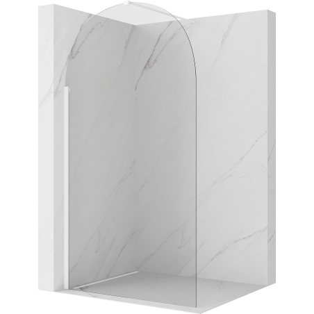Mexen Kioto-Q sprchová stena Walk-in 110 x 200 cm, priehľadná 8 mm, biela - 800-110-101-20-00-Q