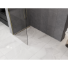 Mexen Kioto-Q Sprchová stena Walk-in 90 x 200 cm, transparentná 8 mm, zlatá - 800-090-101-50-00-Q