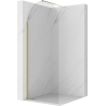 Mexen Kioto-Q Sprchová stena Walk-in 90 x 200 cm, transparentná 8 mm, zlatá - 800-090-101-50-00-Q
