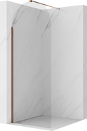 Mexen Kioto-Q sprchová stena Walk-in 90 x 200 cm, transparentná 8 mm, ružové zlato - 800-090-101-60-00-Q
