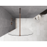 Mexen Kioto-Q sprchová stena Walk-in 120 x 200 cm, transparentná 8 mm, ružové zlato - 800-120-101-60-00-Q