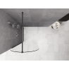 Mexen Kioto-Q sprchová stena Walk-in 90 x 200 cm, transparentná 8 mm, brúsená tmavosivá - 800-090-101-66-00-Q