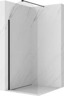 Mexen Kioto-Q sprchová stena Walk-in 80 x 200 cm, priehľadná 8 mm, čierna - 800-080-101-70-00-Q