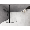 Mexen Kioto-Q sprchová stena Walk-in 80 x 200 cm, priehľadná 8 mm, čierna - 800-080-101-70-00-Q