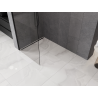 Mexen Kioto-Q sprchová stena Walk-in 80 x 200 cm, priehľadná 8 mm, čierna - 800-080-101-70-00-Q