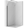 Mexen Kioto-Q sprchová stena Walk-in 90 x 200 cm, transparentná 8 mm, čierna - 800-090-101-70-00-Q