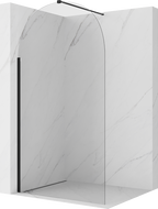 Mexen Kioto-Q sprchová stena Walk-in 110 x 200 cm, priehľadná 8 mm, čierna - 800-110-101-70-00-Q