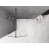 Mexen Kioto-Q sprchová stena Walk-in 80 x 200 cm, priehľadná 8 mm, gun metal - 800-080-101-95-00-Q