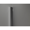 Mexen Kioto-Q Sprchová stena Walk-in 110 x 200 cm, transparentná 8 mm, gun metal - 800-110-101-95-00-Q
