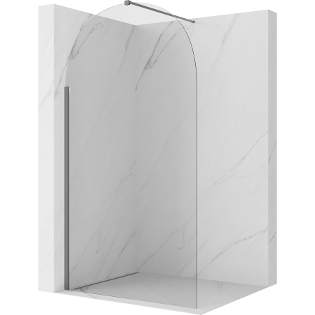 Mexen Kioto-Q sprchová stena Walk-in 120 x 200 cm, priehľadná 8 mm, gun metal - 800-120-101-95-00-Q