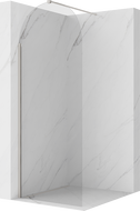 Mexen Kioto-Q sprchová stena Walk-in 90 x 200 cm, transparentná 8 mm, brúsený nikel - 800-090-101-97-00-Q