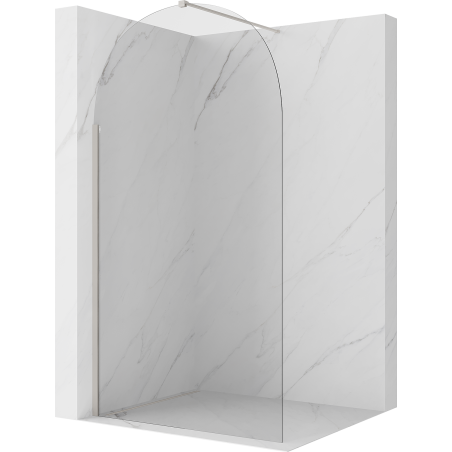 Mexen Kioto-Q sprchová stena Walk-in 120 x 200 cm, transparentná 8 mm, brúsený nikel - 800-120-101-97-00-Q