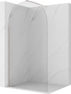 Mexen Kioto-Q sprchová stena Walk-in 120 x 200 cm, transparentná 8 mm, brúsený nikel - 800-120-101-97-00-Q