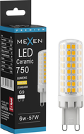 Mexen Aura Stmievateľná LED žiarovka G9, 6W, Teplá - 3000K, 750 lm - L122-G9-0630-01