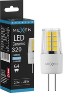 Mexen Oris LED žiarovka G4, 2,5W, Studená - 6500K, 320 lm - L115-G4-0265-01