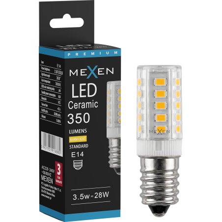 Mexen Aura LED žiarovka E14, 3,5W, Teplá - 3000K, 350 lm - L121-E14-0330-01