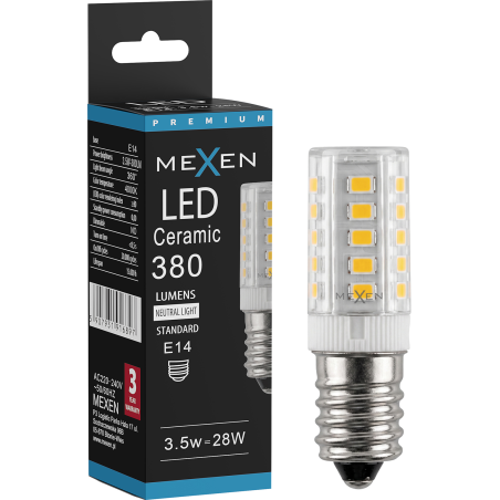 Mexen Aura LED žiarovka E14, 3,5W, Neutrálna - 4000K, 380 lm - L121-E14-0340-01