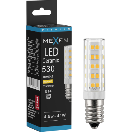 Mexen Aura LED žiarovka E14, 4,8W, Teplá - 3000K, 530 lm - L121-E14-0530-01