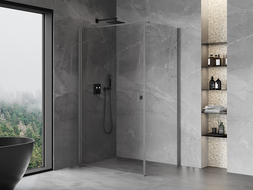 Mexen Mist-B otváracia sprchová kabína 100 x 95 cm, transparentná, gun metal - 8A2T-100-095-95-00