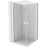 Mexen Mist-B Duo sprchová kabína otváracia 85 x 85 cm, priehľadná, biela - 8A2-085-085-20-00
