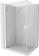 Mexen Mist-B Duo sprchová kabína otváracia 100 x 90 cm, transparentná, biela - 8A2-100-090-20-00