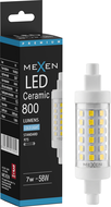 Mexen Vega Stmievateľná LED žiarovka R7S, 7W, Studená - 6500K, 800 lm - L125-R7S-0765-01