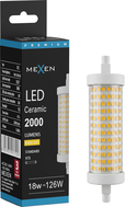 Mexen Vega Stmievateľná LED žiarovka R7S, 18W, Teplá - 3000K, 2000 lm - L125-R7S-1830-02