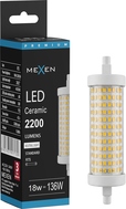 Mexen Vega Stmievateľná LED žiarovka R7S, 18W, Neutrálna - 4000K, 2200 lm - L125-R7S-1840-02