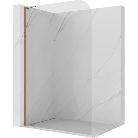 Mexen Kioto-P L sprchový panel Walk-in 90 x 200 cm, transparentný 8 mm, ružové zlato - 800-090-103-60-00-P