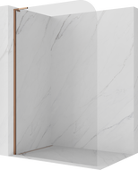 Mexen Kioto-P L sprchový panel Walk-in 90 x 200 cm, transparentný 8 mm, ružové zlato - 800-090-103-60-00-P